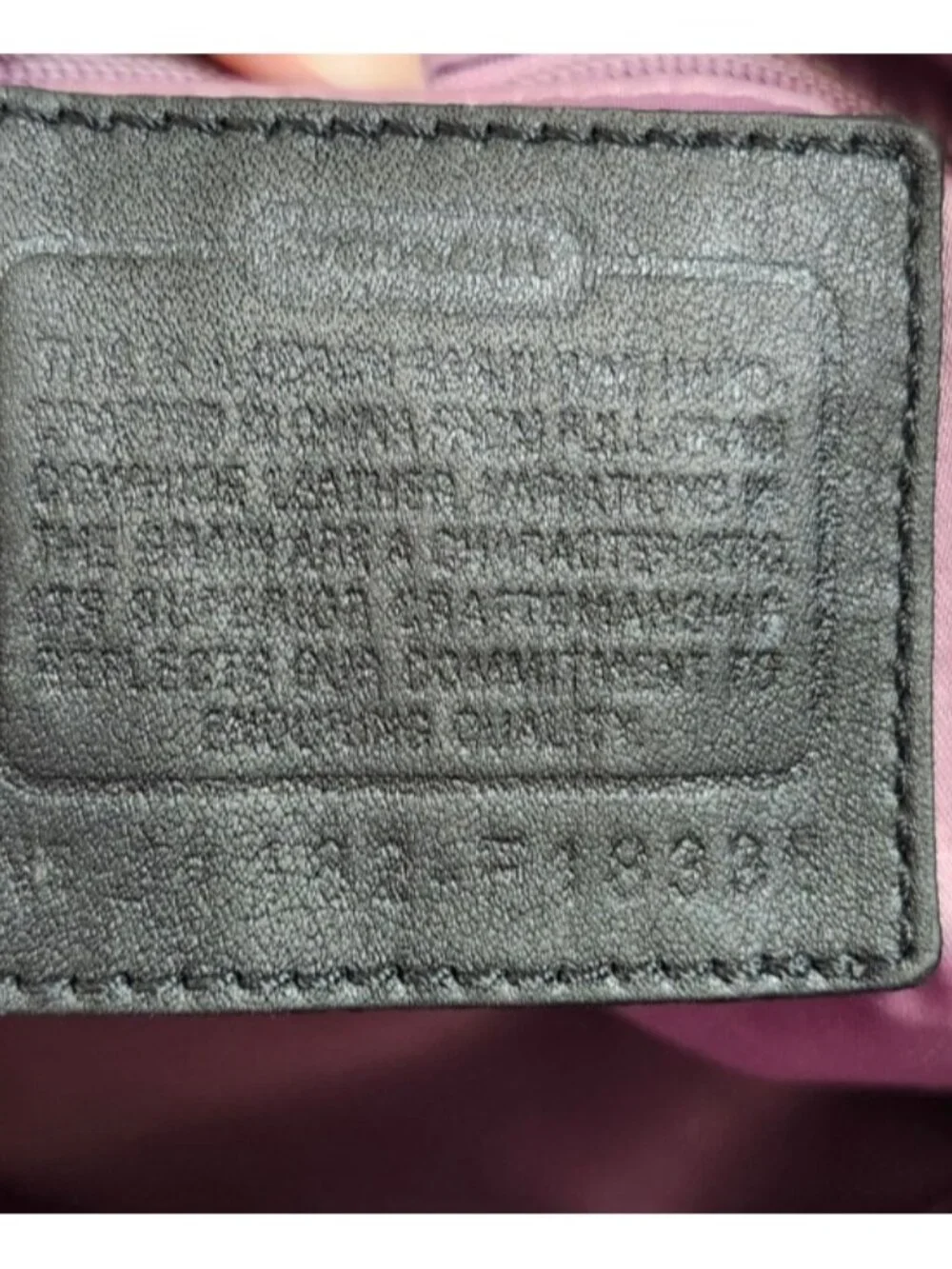 Coach Black Leather Tote Bag Large Signature Embossed Shoulder Bag Zip Top Class - Picture 9 of 13